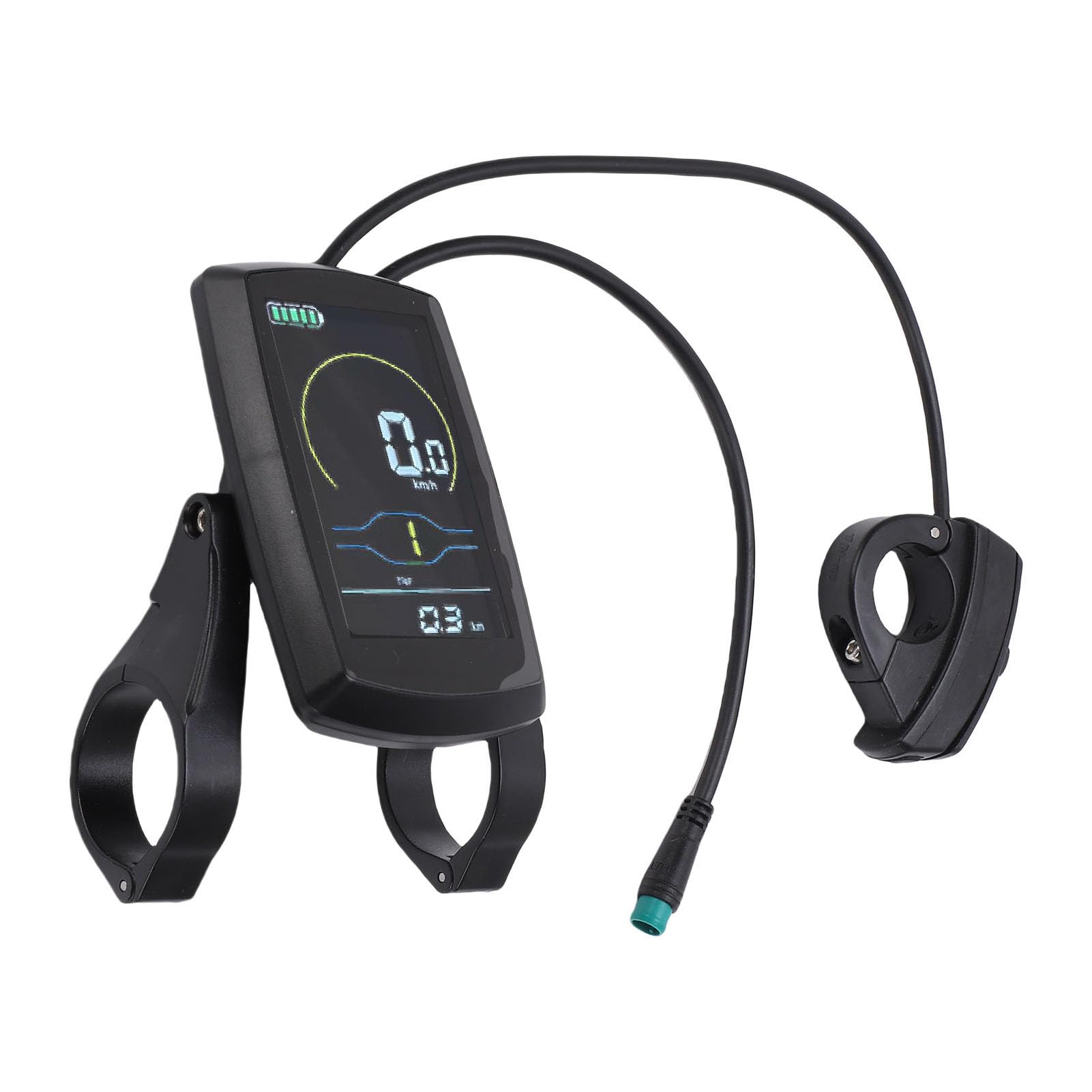 Tosuny Display LCD per Bici Elettrica, Computer per Bici Elettrica Universale Compatibile 36V 48V, Contachilometri Multifunzione con Livello di Servoassistenza per Bici da Strada di