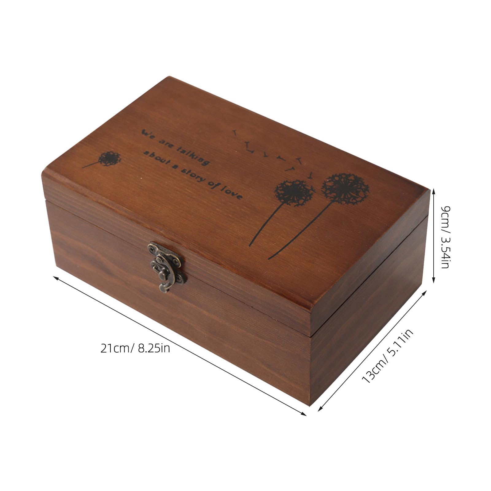 SHINEOFI 2 Piezas Caja de Costura de Madera Vintage para Almacenamiento de Hilos y Agujas con Tapa Diseño Portátil y Resistente para Manualidades y Costura Casa