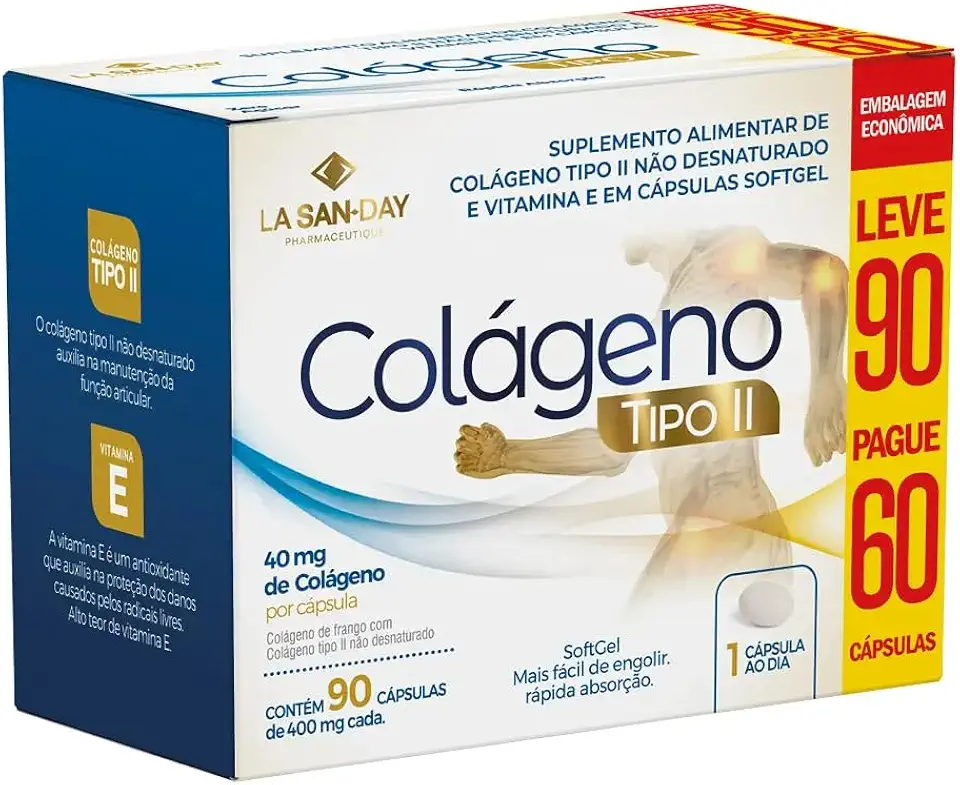 Colágeno Tipo II LEVE 90 PAGUE 60 La San-Day