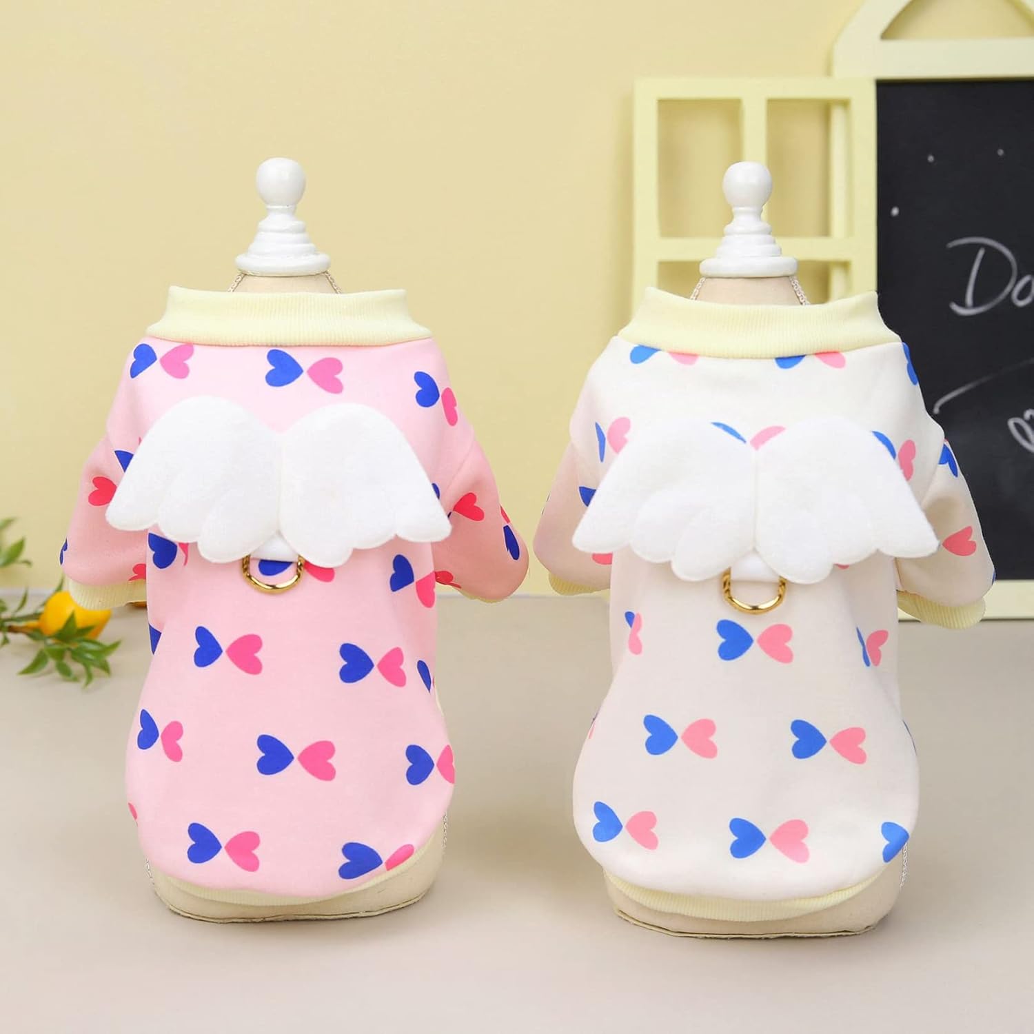 Dog Coat Pet Clothes Autumn Winter Pet Dog Cat Clothes Teddy Bear Clothing Angel Sweater Dog Breathable Costume Small Dog Coats Sweaters Puppy Winter Coat Dog Jacket Cold Weather : Pet Supplies