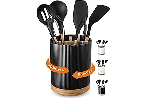 3 Compartment Extra Large Utensil Holder Kitchen Counter Organizer Set