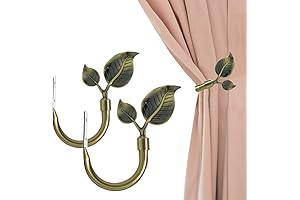 Leaf Shaped Curtain Wall Holder Decoration for Window Home