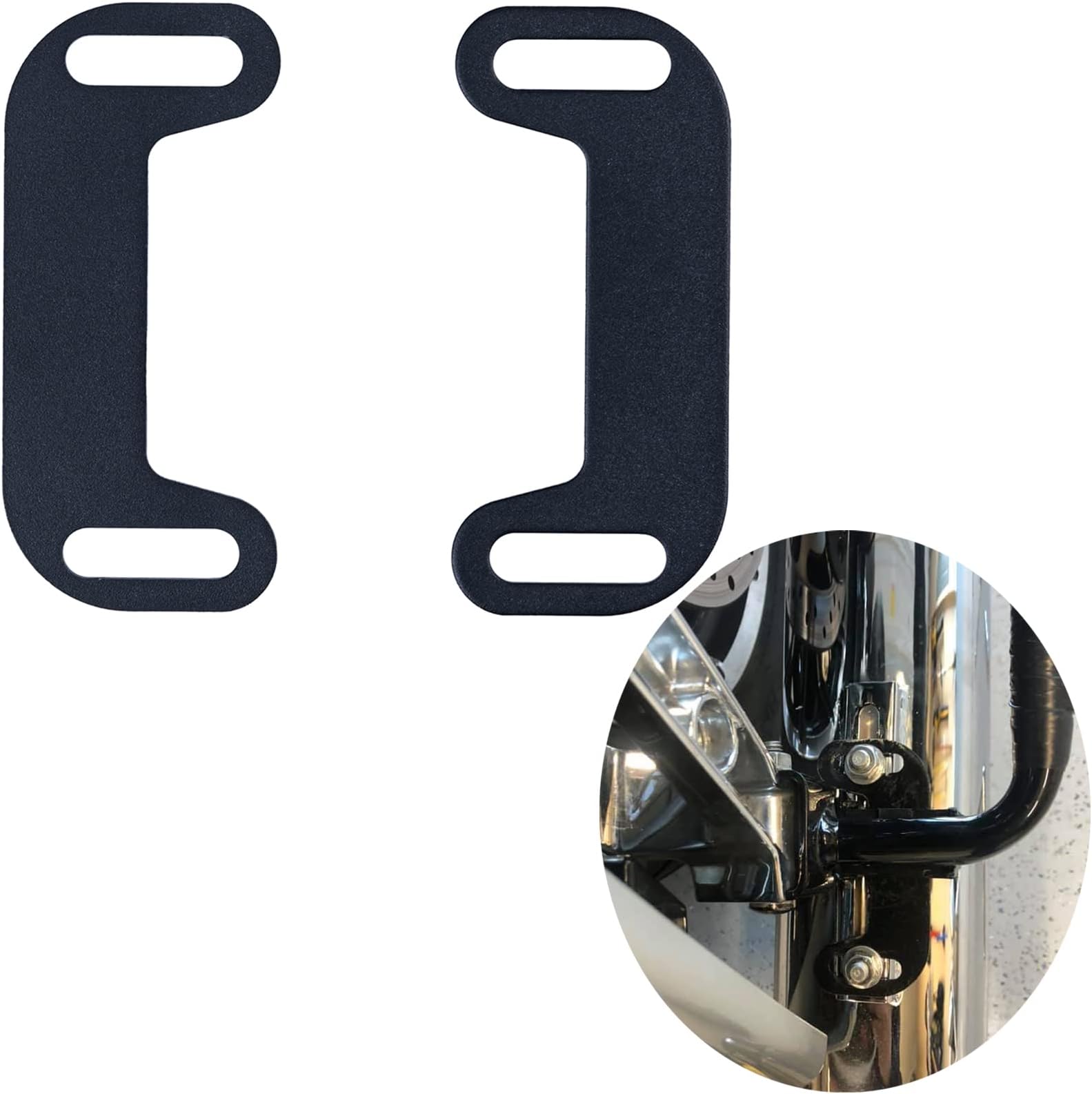 Stretched Bagger Adjustable Exhaust Bracket Set for Harley