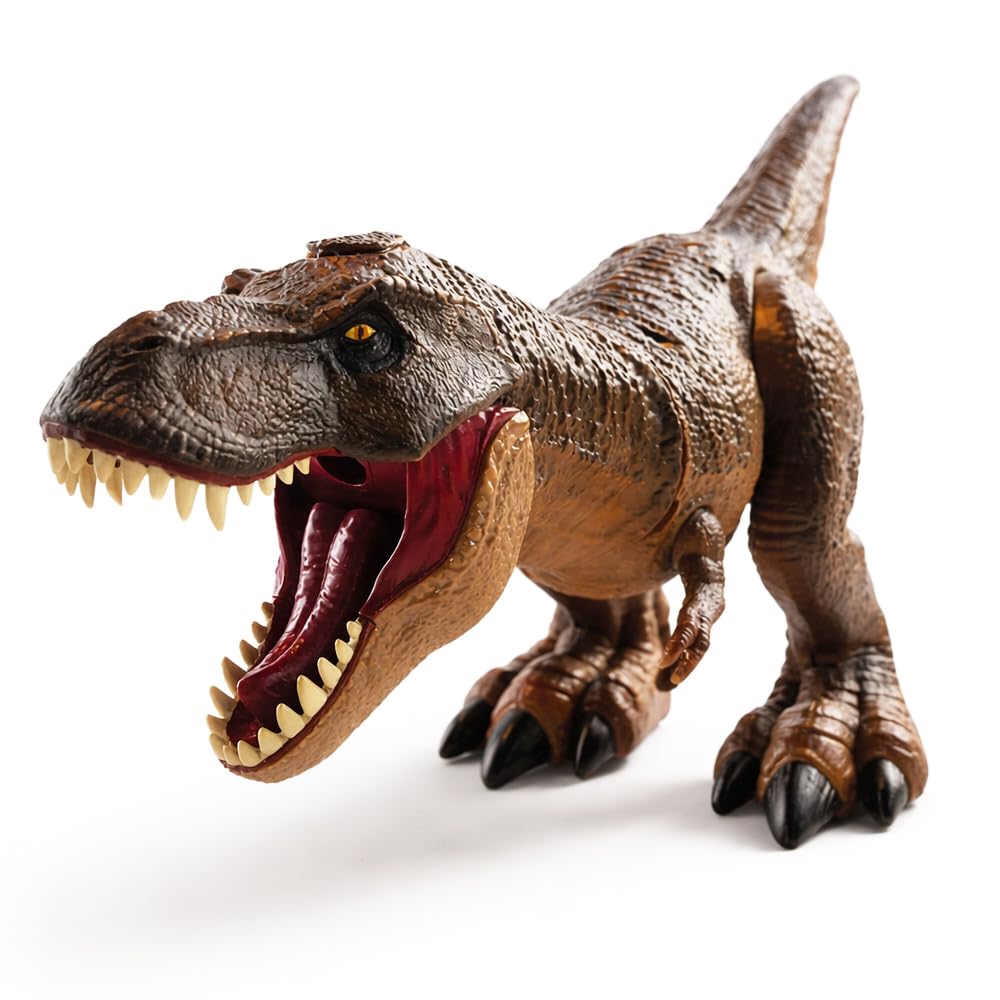 mikamax RC T-Rex Dinosaurier - Dampfatmung Effekt - Ferngesteuerter Laufender Dino - Licht & Sound - Realistischer Rauch - Interaktives Kinderspielzeug Geschenk