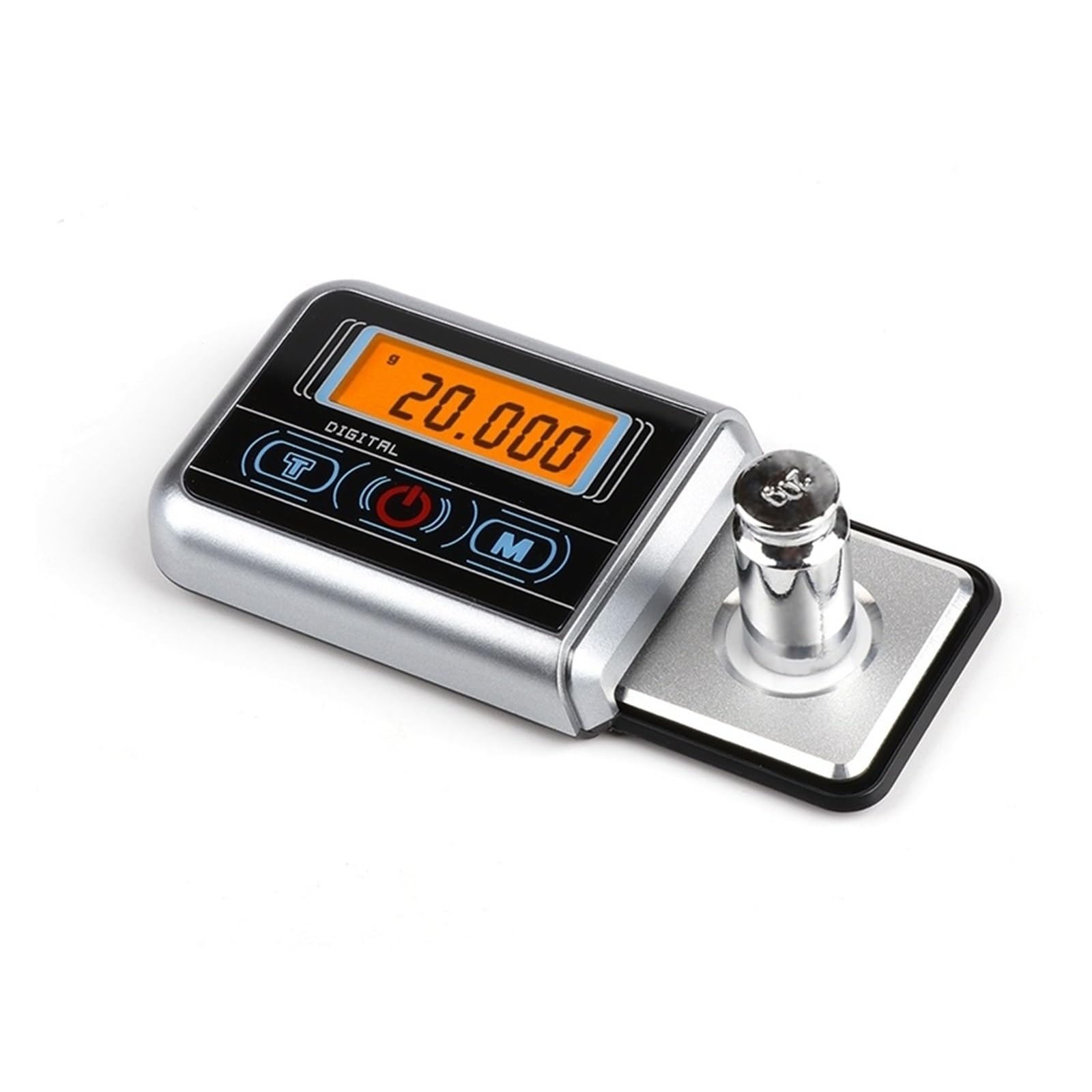 0.001g Mini Balance Numérique Milligramme Échelle Bijoux Portable Échelles Dynamomètre 20g Mesure Précise Effort(20gx0.001)