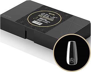 Aprés Gel-X® Sculpted Coffin Medium Tip Box | 500pc Gel-X Tips, 11 Sizes 00-9, Premium Quality