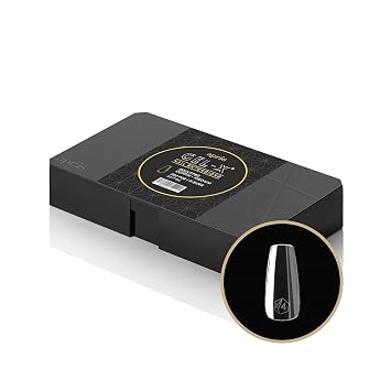 Apres Gel-X Sculpted Coffin Medium Tip Box | 500pc Gel-X Tips, 11 Sizes 00-9, Premium Quality