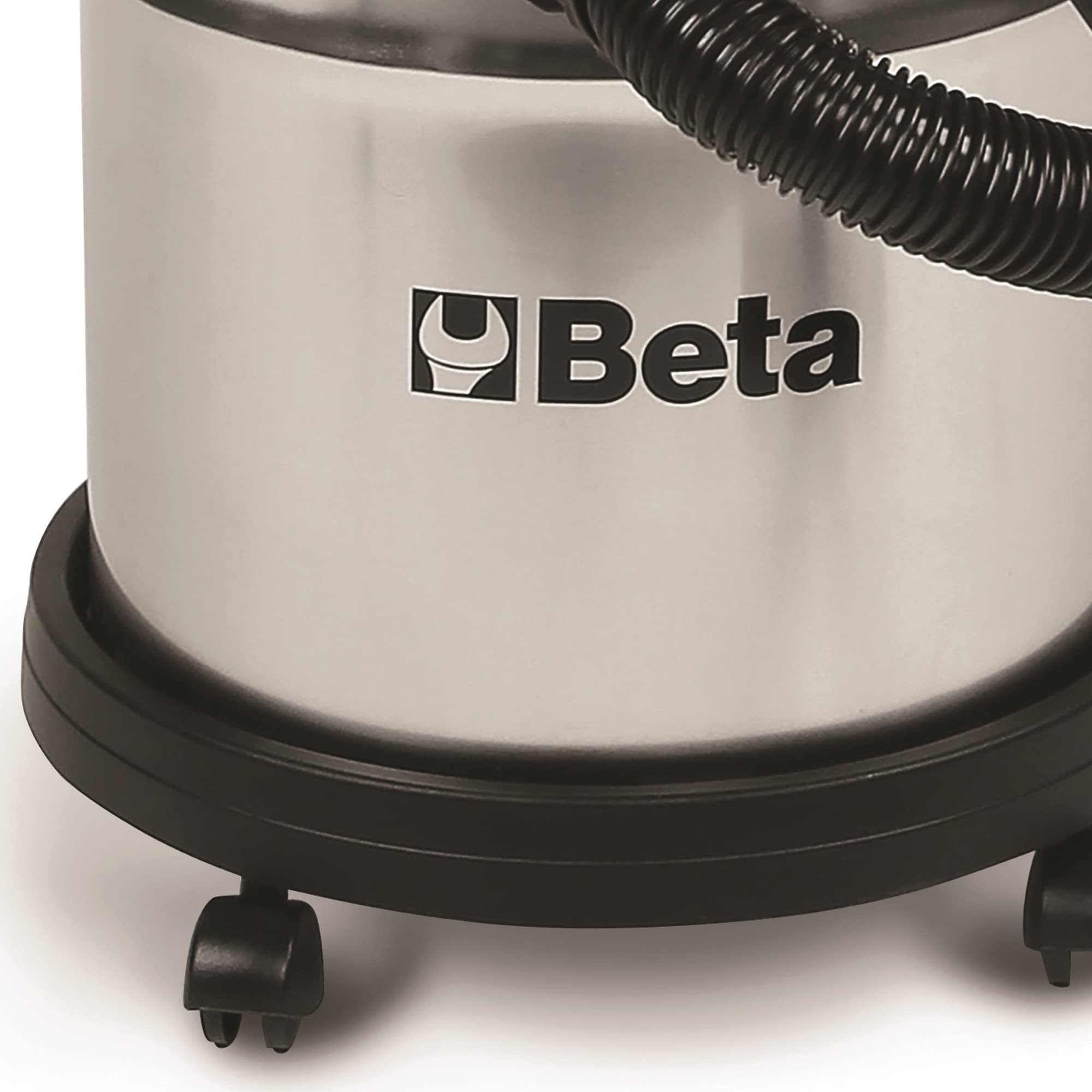BETA 1870I Aspiradora de 20 litros para sólidos y líquidos, Acero Inoxidable, con Accesorios