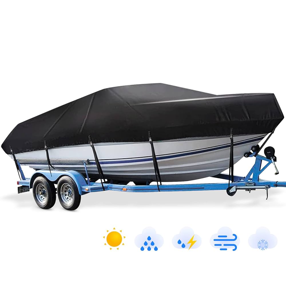 ★MIM the wardrobe★ Leather Boat Back Blue MW221BB9BL Amazon.com: Mancro Trailerable Boat Cover 20-22ft Waterproof