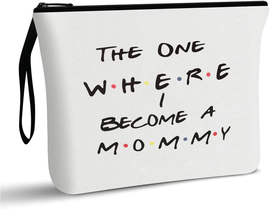 PRINTSHOP4ME Mothers Day Cosmetic Bag - Zipper Pregnancy Gifts Bag - Makeup Bag Gift for Mom's Day - Gifts for Mothers Day - Mama Pouch - Small Cosmetic Bag
