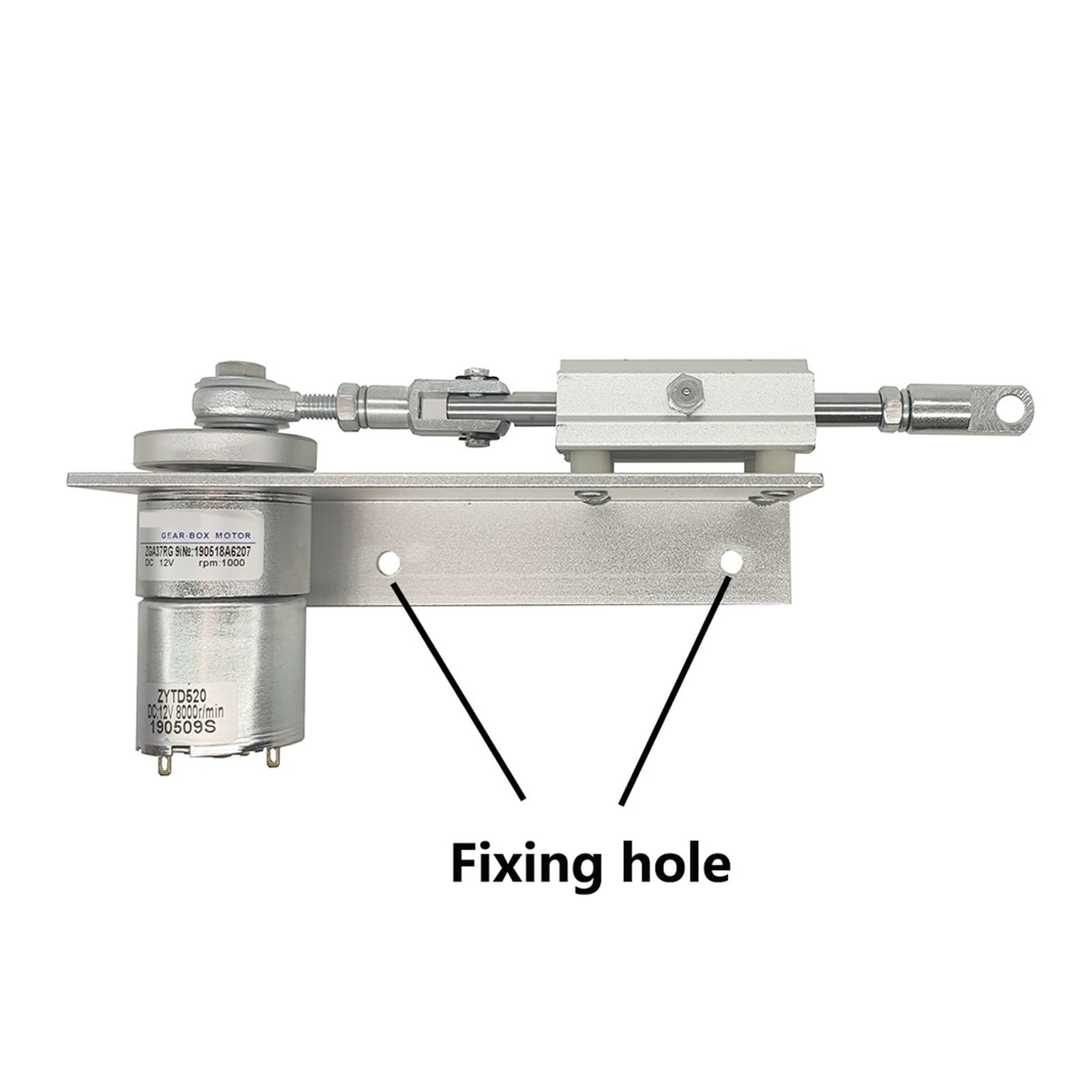 Linearantrieb, DC 12V Hubkolben-Linearmotor + Drehzahlregelung Netzteil DIY Untersetzungsmotor Gleichstrom-Linearmotor Teleskop-Linearantrieb(15rpm)