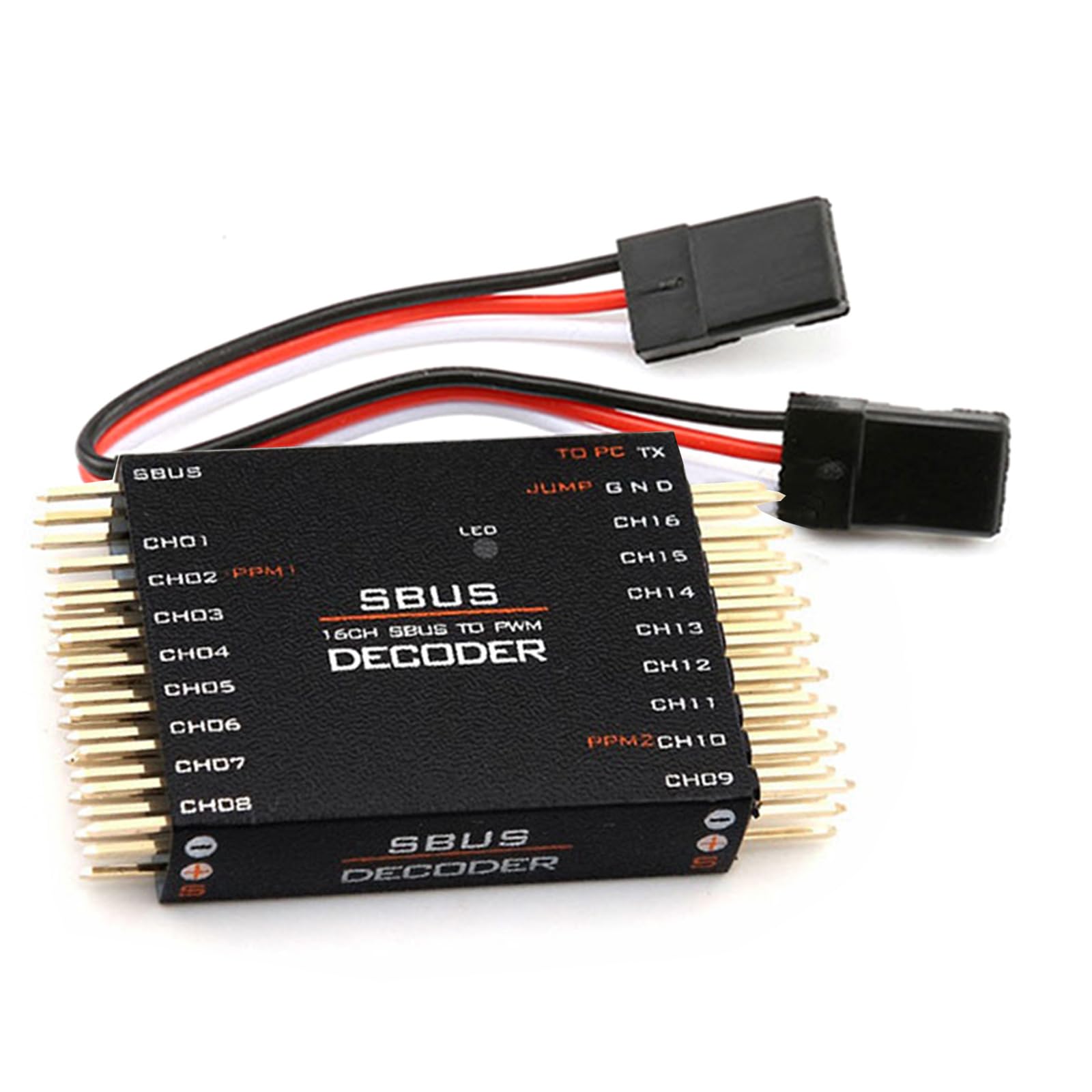 SBUS vers PPM Decoders Convertisseur 16 canaux Transverteur de signaux pour récepteur de signaux Orange