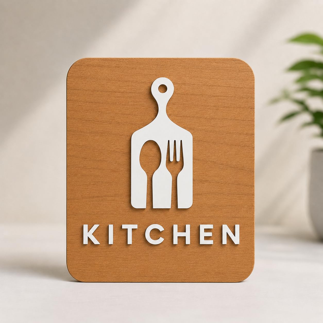 Premium Kitchen Door/Wall Sign Board with 3D Acrylic Letters | Wooden Finish MDF Self Adhesive Kitchen Name Plate | Modern Wall Decor for Home, Restaurant, Cafe, Hotel | Easy Installation-image-31