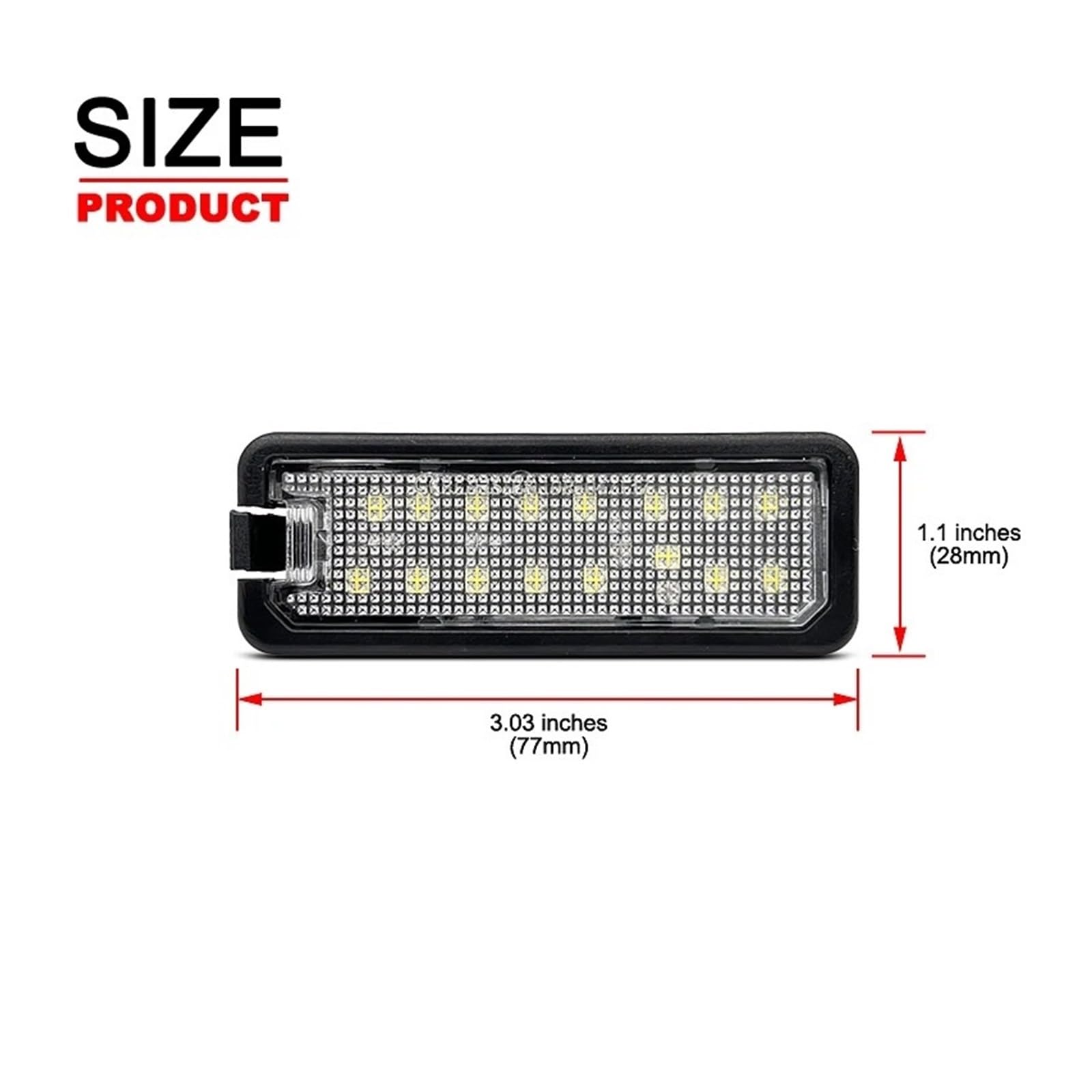 Conjunto Luz Matrícula Para Skoda Para Superb II 2009 2010 2011 2012 2013 OEM 1K8943021 2 Uds Luz LED De Matrícula