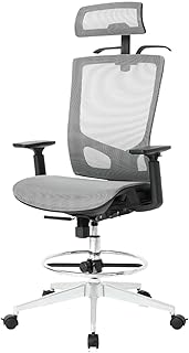 NOUHAUS ErgoTASK - Ergonomic Task Chair, Computer Chair and Office Chair with Headrest. Rolling Swivel Chair with Blade Wh...