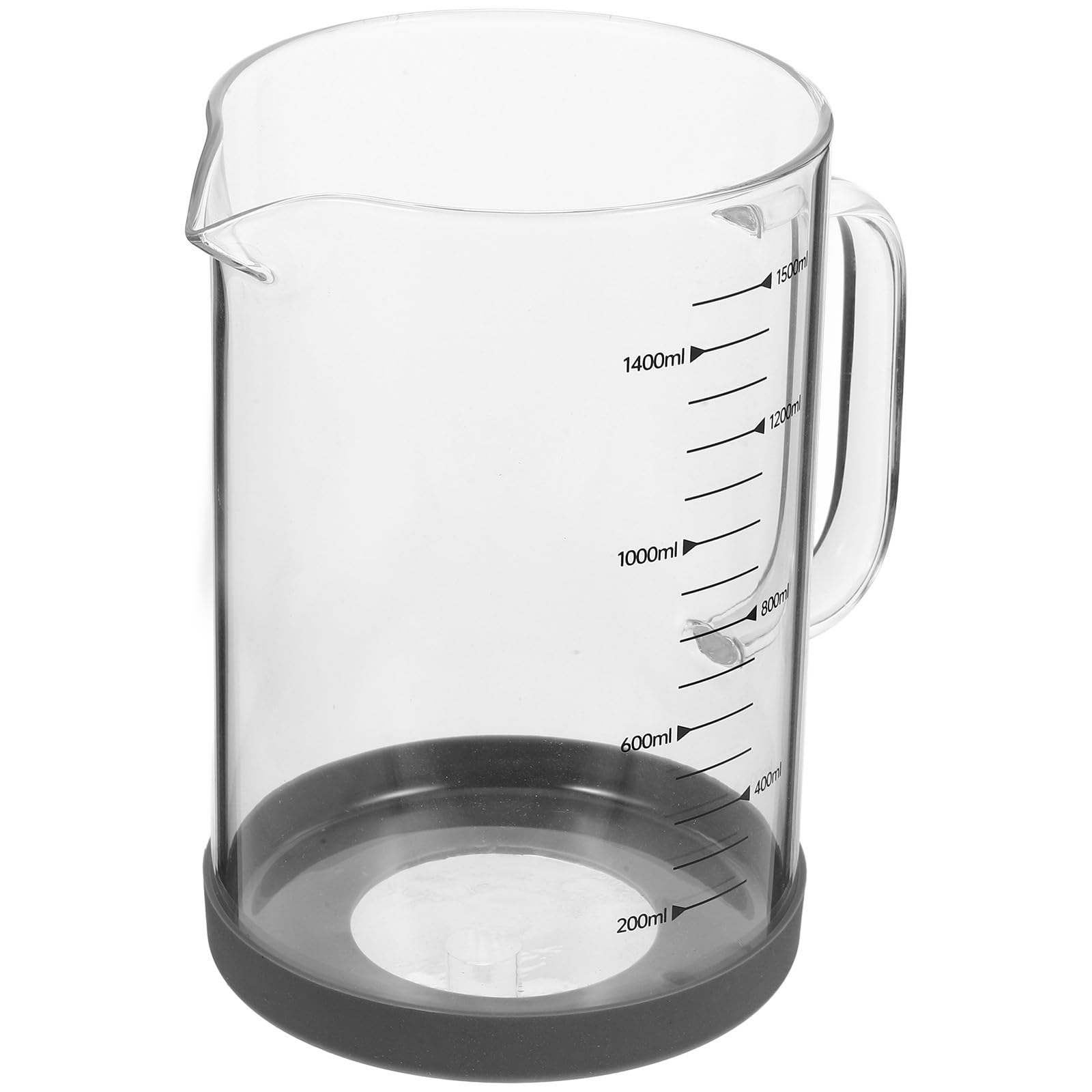 3 Stück Glas Messbecher 1500ml mit Griff und Ausgießer