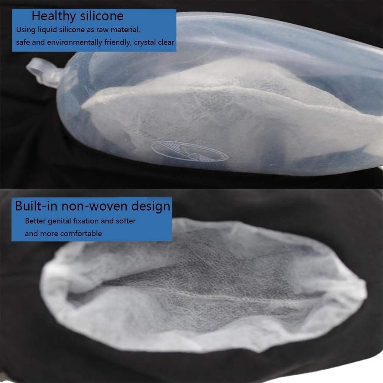 52 To 72CM, Sacca per Drenaggio Dell'urina 500Ml,Raccoglitore di Urina in Silicone,Pantaloni da Incontinenza Indossabili,Urinatoio Uomo Professionale,Riutilizzabile
