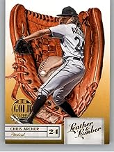 2019 Panini Leather and Lumber Embossed Gold Gold Proof #23 Chris Archer Pittsburgh Pirates Glove Official MLB PA Baseball Card in Raw (NM or Better) Condition