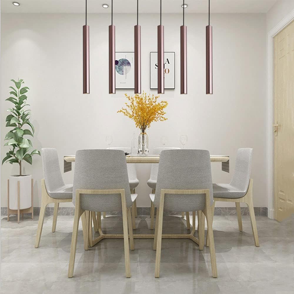 Lampy wiszące Kuchnia Wyspa Łazienka Armatura Sufitowa Wisząca lampa LED Długa rura Wisząca lampa sufitowa Spot Light Różowe złoto Ściemnialny liniowy żyrandol do pokoju Bar Restau