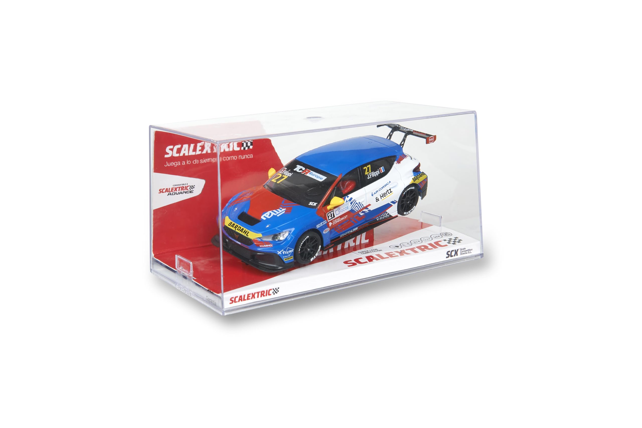 SCX - Coche de Carreras Advance - Coche Slot Escala 1:32 (Cupra Leon Competition - J. Filippi