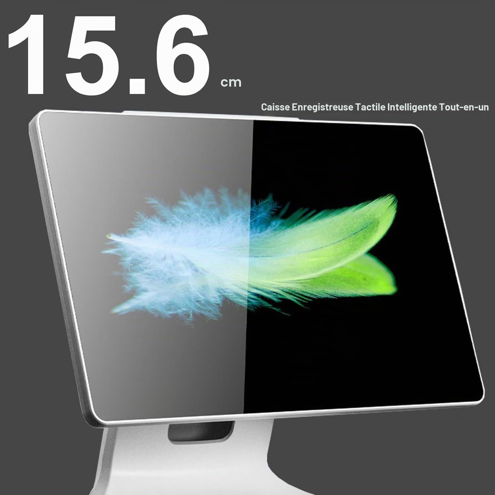 Caisse enregistreuse Tactile de 15 Pouces, Tablette Mobile, Caisse enregistreuse, écran capacitif LED multitouch, Moniteur de Position,pour Vente au détail et Point de Vente,FrenchSystem