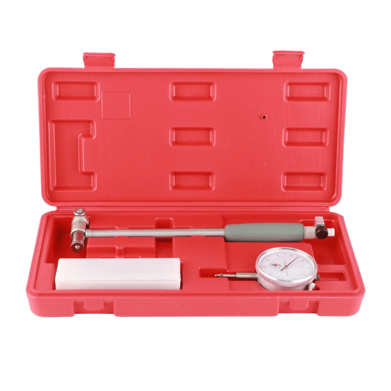 Calibro a Lancetta per Misurazione Fori Interni di Cilindri Motori da 50 a 160 mm con Precisione 0.01 mm Kit di Misurazione Completo