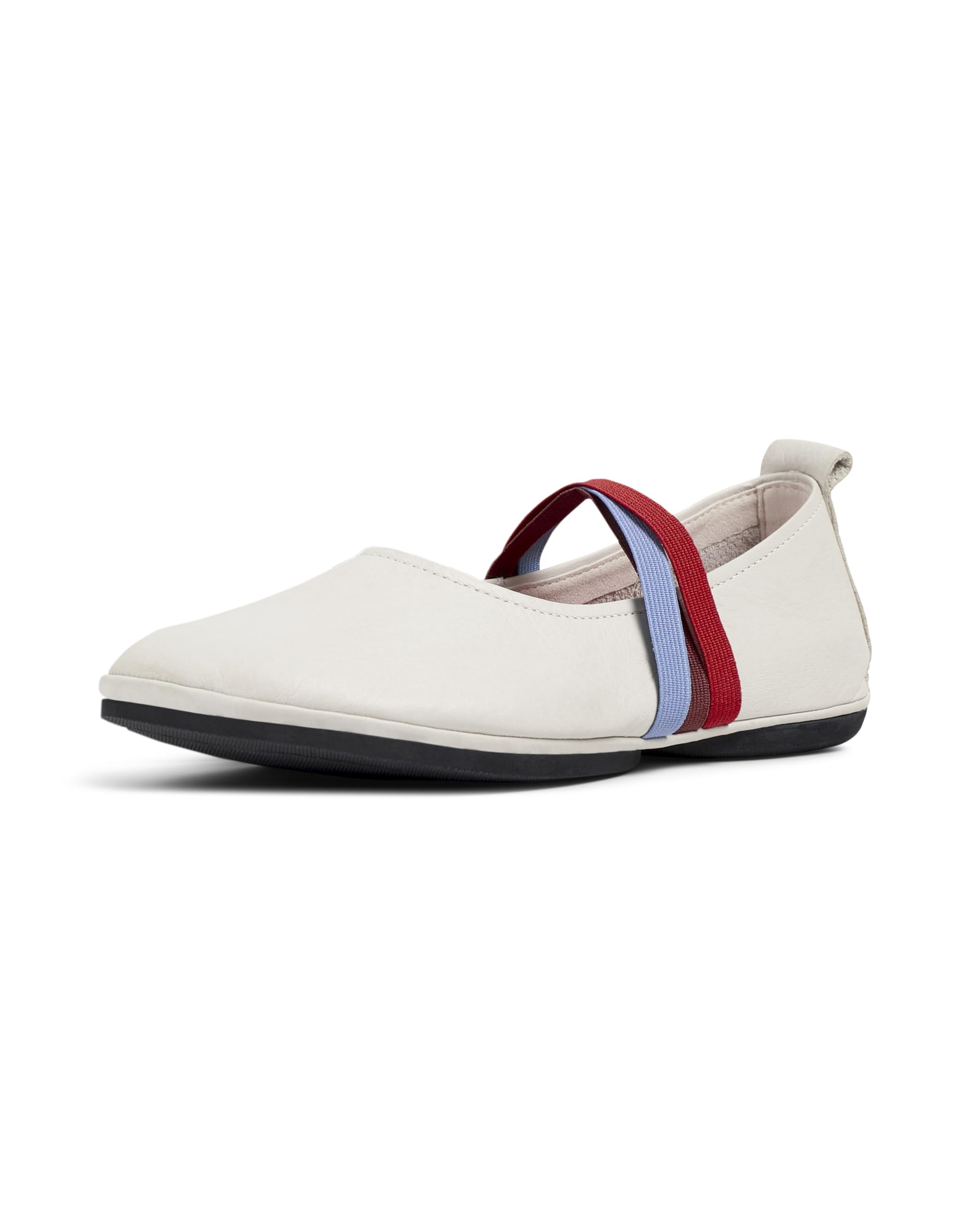 Camper Women's Right Nina K201665 Ballerina, White Natural 001 TWS, 3 UK