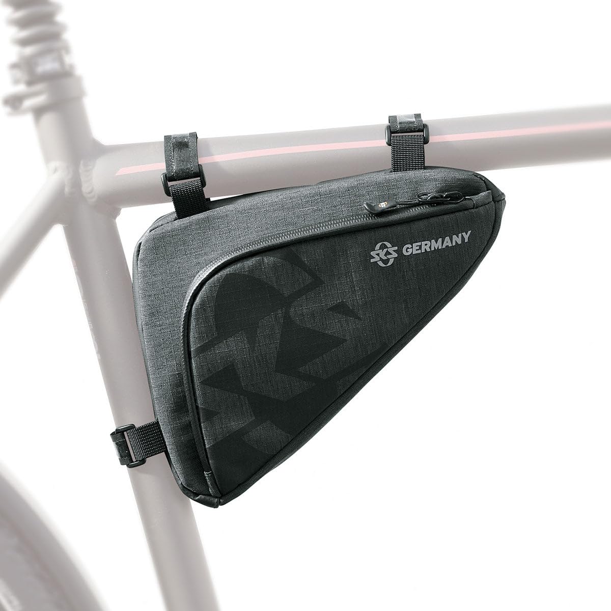 SKS GERMANY TRAVELLER EDGE torba rowerowa do rowerów trekkingowych i miejskich, akcesoria rowerowe (torba z wodoodpornej tkaniny, z mini szlufką na pompkę, zapięcie na rzep i łatwy zamek błyskawiczny