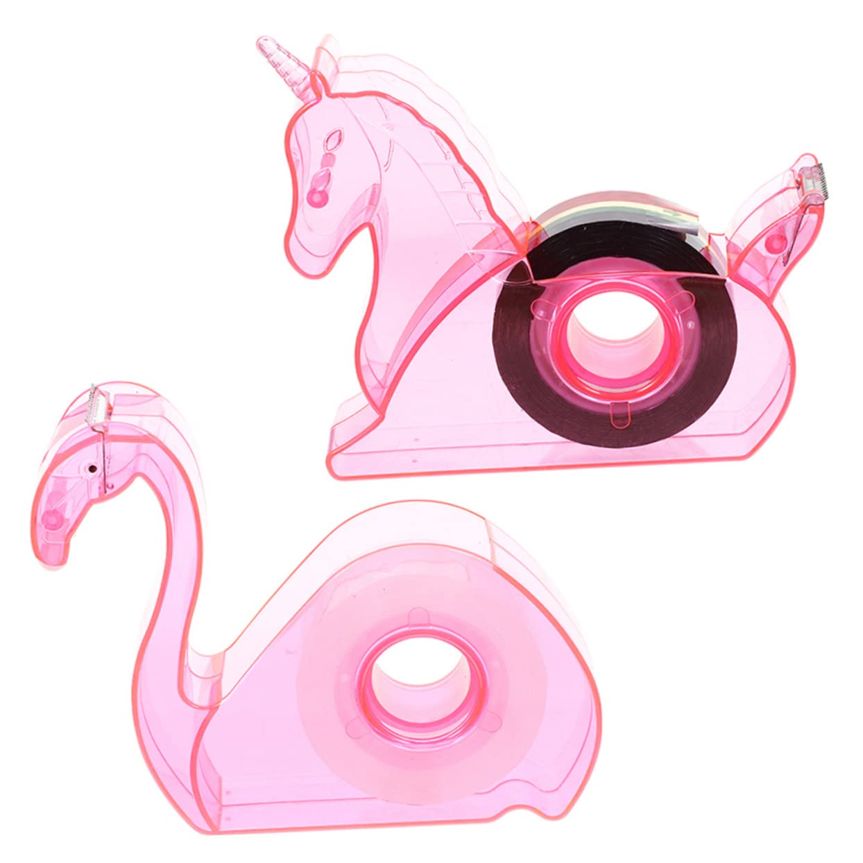 NUOBESTY 4sätze Cartoon Klebebandabroller Tragbarer Klebeband Cutter Für Bürobedarf Elegantes Design Für Schüler Und Büroangestellte Und Funktional
