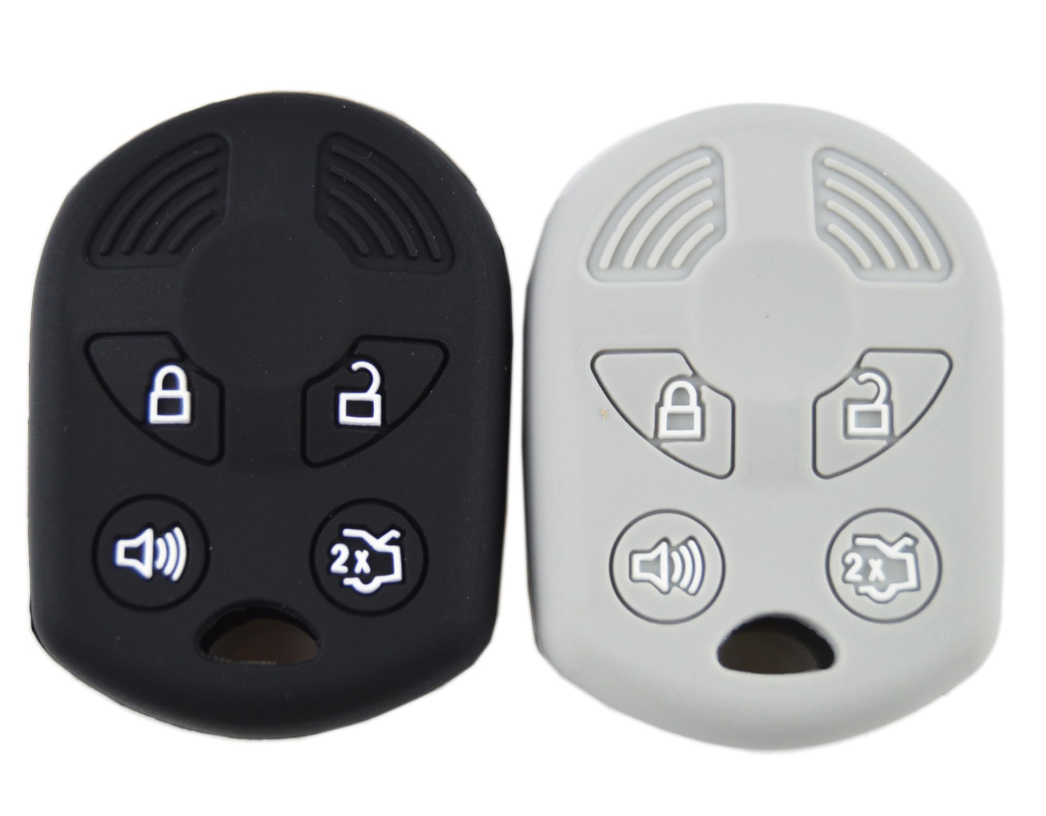 Silicone Rubber Remote Smart Key Fob Case Cover Protector Holder for Ford Escape Explorer Mustang Transit Fusion Focus Lincoln Navigator Zephyr