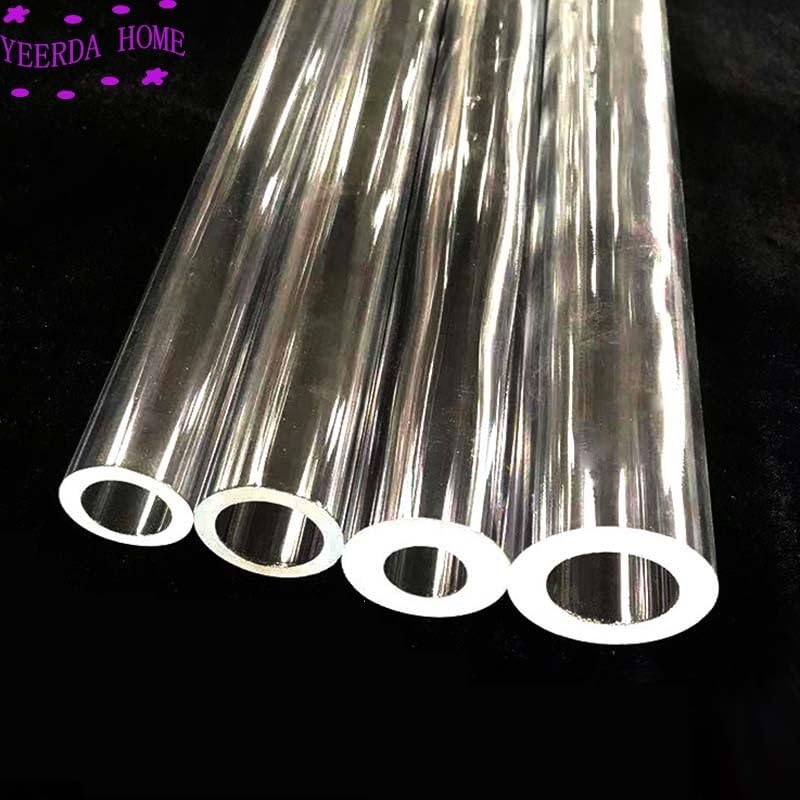 Tubo acrílico transparente (2 unidades): varilla hueca de pared gruesa, resistente a la presión, diámetro exterior de 12-50 mm, tubos acrílicos personalizables.(240 * 35 * 31MM)