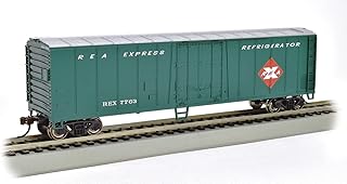 Bachmann Trains - 50â€™ Steel Reefer - Railway Express #7763 - HO Scale