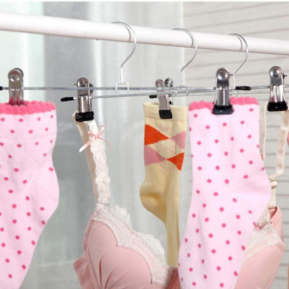 Clothing Supplies 10Pcs Anti Slip Wardrobe Trousers Skirt Movable Clip Clothes Coat Skirt Hanger Hanging Holder Strong Load Capacity