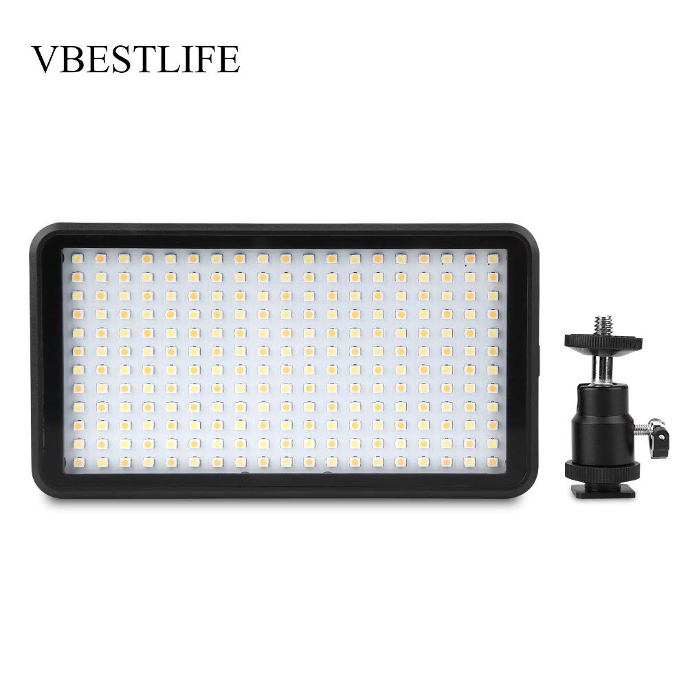 Annadue Pannello LED Video Luce 3200K 6000K per Fotocamera DSLR