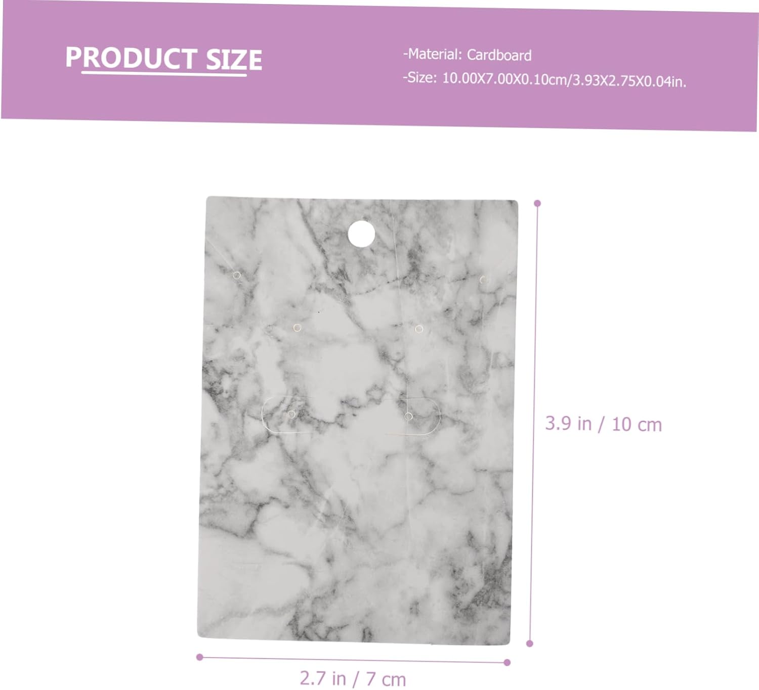 jojofuny 200Pcs Marble Design Earring Display Cards Necklace Holder Durable Jewelry Packaging for DIY Jewelry Presentation Quality Cards for Earrings Necklaces
