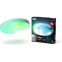 LIFX 15" Color Ceiling Light with Nightlight, Smart WiFi LED Ceiling Fixture, Millions of Colors &amp; Tunable White (Cool to Warm), Matter Compatible, 2.4GHz WiFi, Built-in Scheduling &amp; Lighting Effects