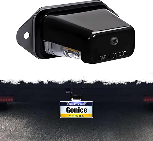 Gonice Luz LED superbrillante para matrícula, 6-SMD, ajuste universal para camión, remolque, furgoneta, RV, SUV, barco, luz debajo del capó, cumple