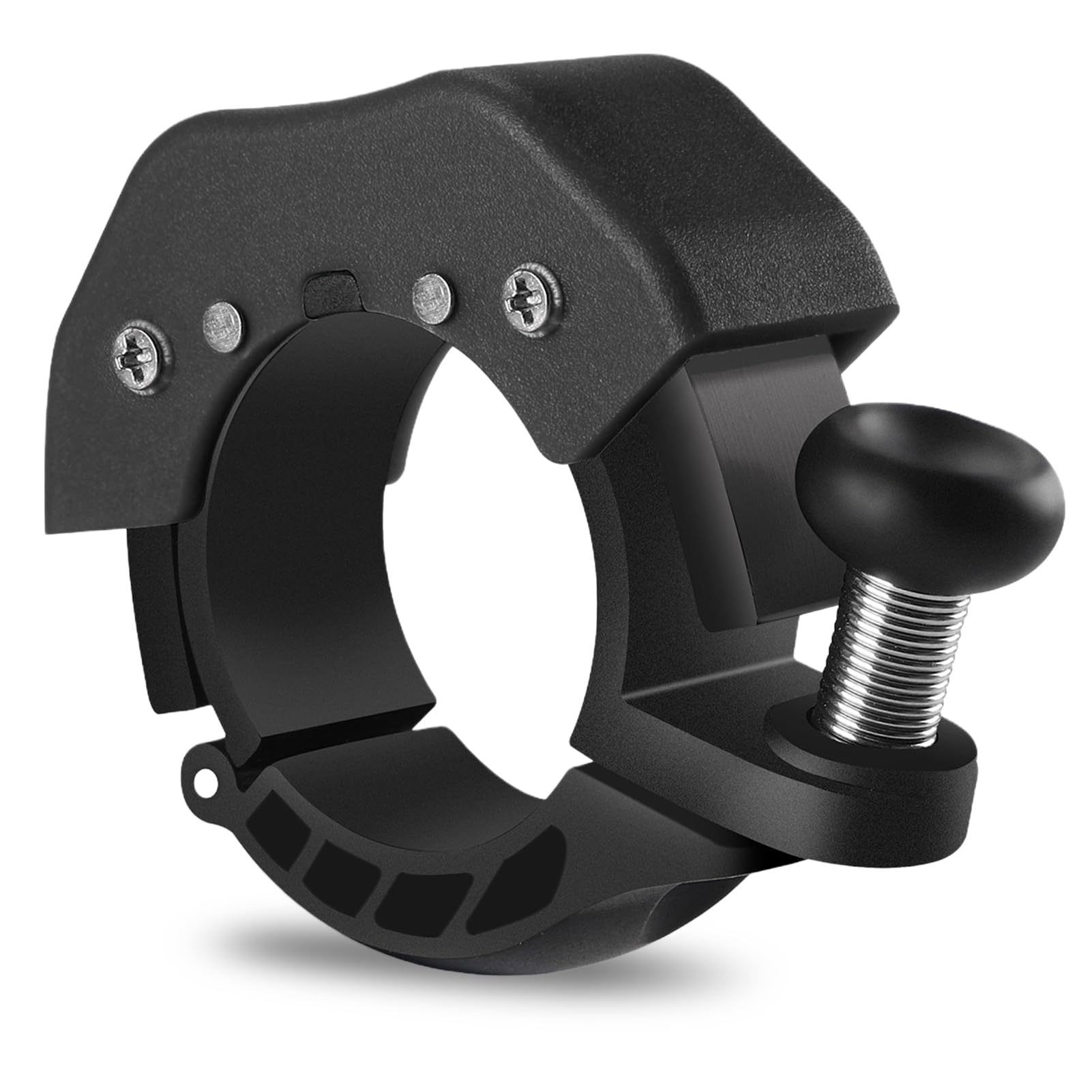 Campanello per bicicletta in alluminio nero 85 dB universale 22,2-31,8 mm