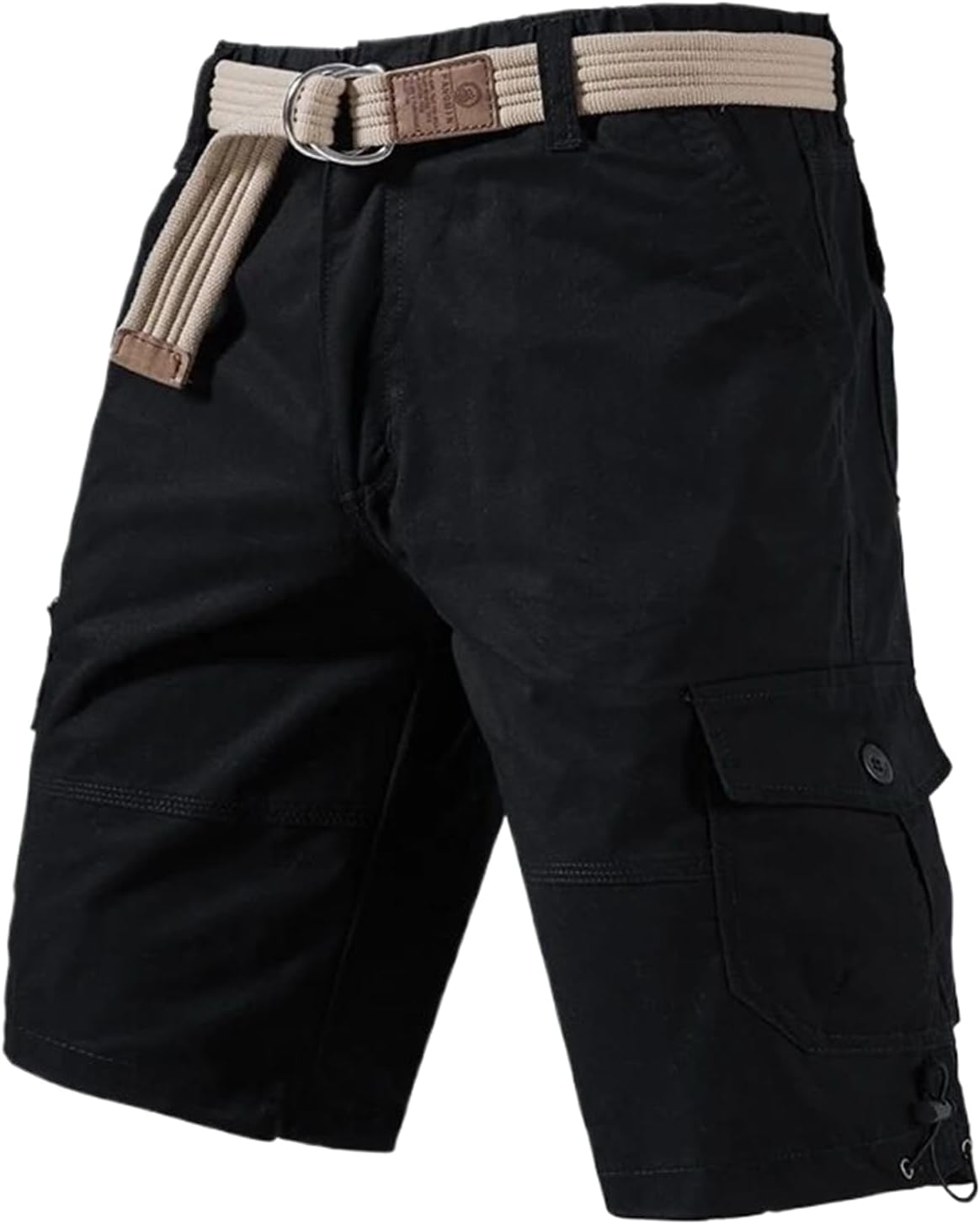 Male Camo Shorts Casual Cargo Pants Relaxed Fit Streetwear Cotton Jogger Shorts Hiking Pants