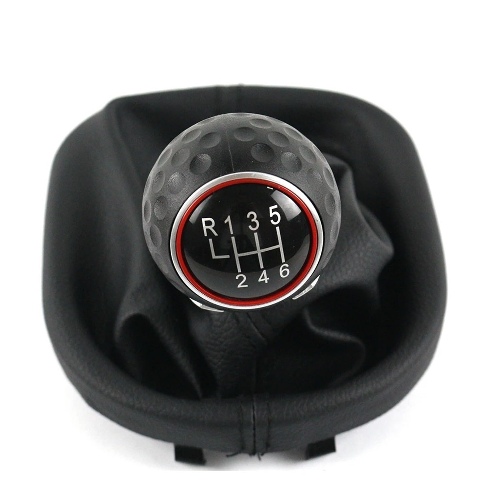Tusgt 6 Speed Plastic Knob Knob Manual For Vw For Caddy Ii 2 Mk2 For Touran 2003-2010 Gear Shift Knob Change Pen Stick Lever Gaiter Boot Cover(6 Speed Plastic Knob)