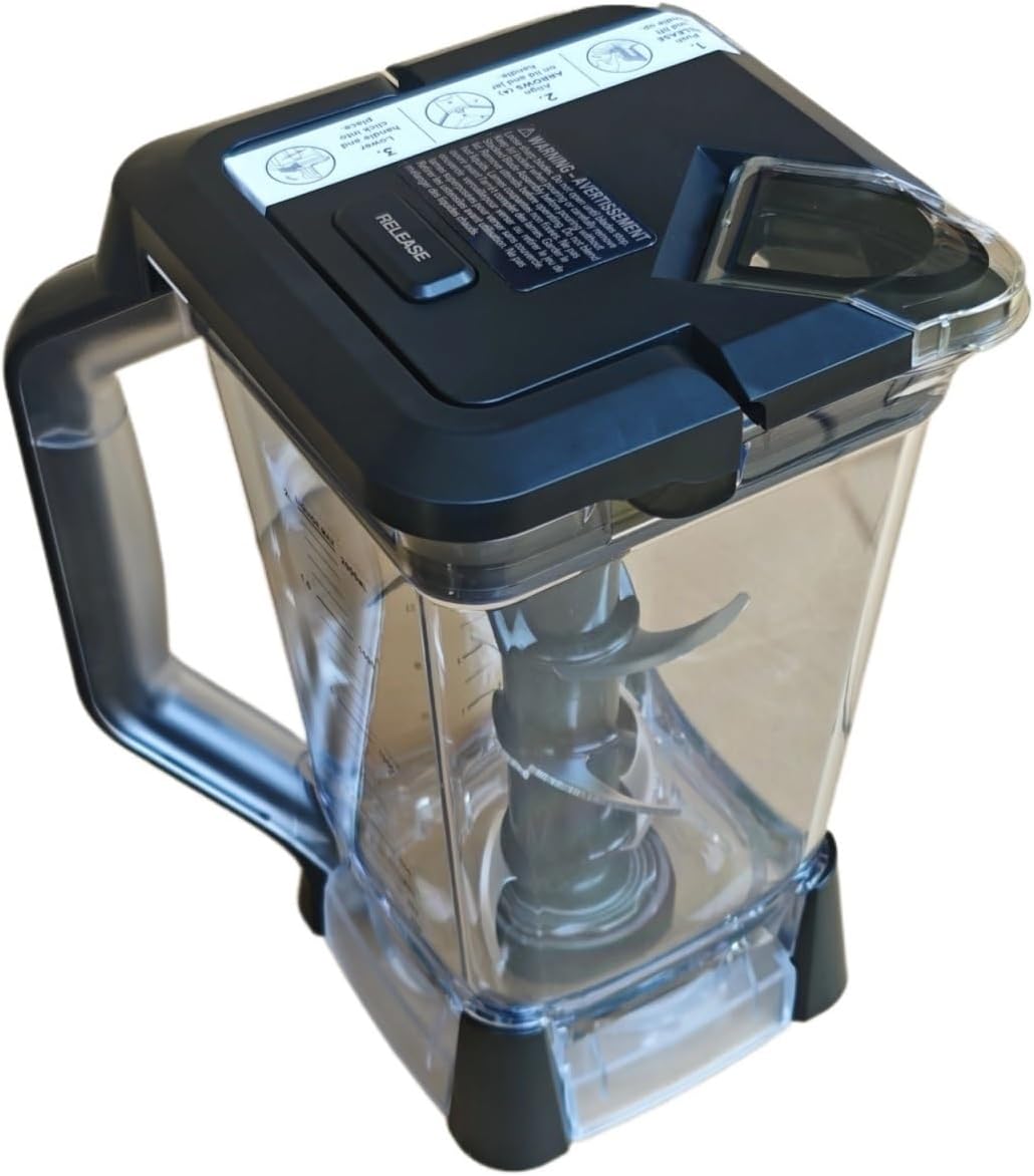 72oz Blender Replacement Cup With Lid And Blades, Compatible For Ninja BL660 BL661 BL770 BL610，Blender Accessories Spare Parts