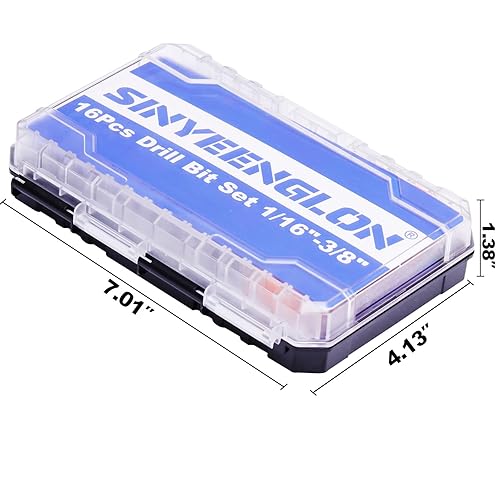 Miniatura 9 de Juego de brocas de cobalto con vástago hexagonal de 14, 16 a 38 pulgadas, brocas de impacto giratorio M35 HSS para metal y acero endurecido, con