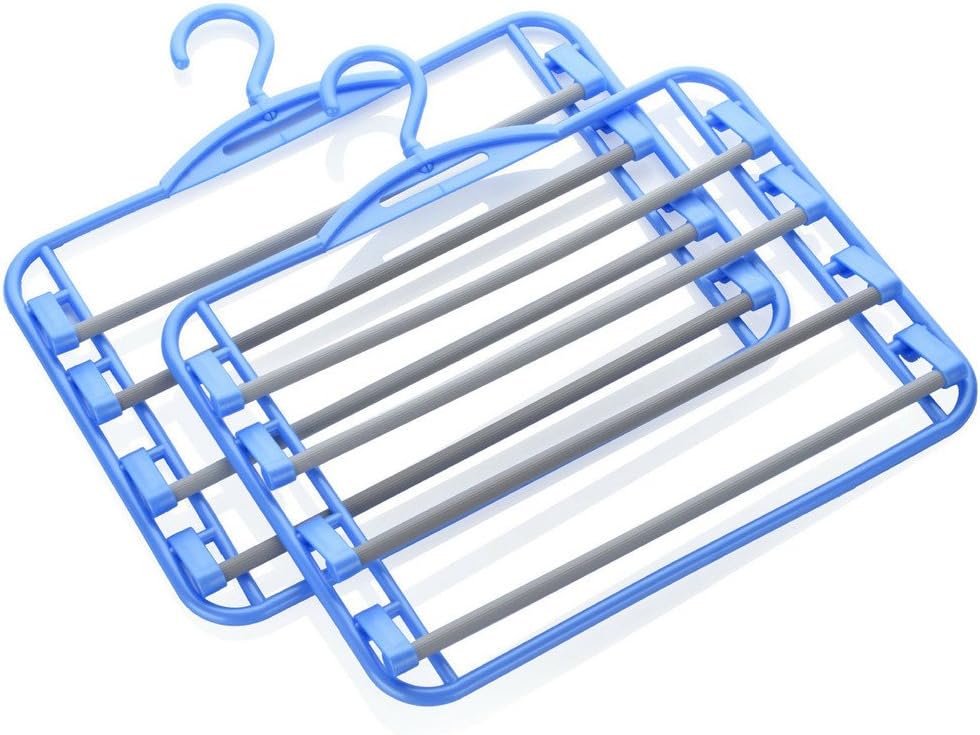 DXG&FX family of practical multi-layer pants rack Can be linked to four plastic pants trousers-A