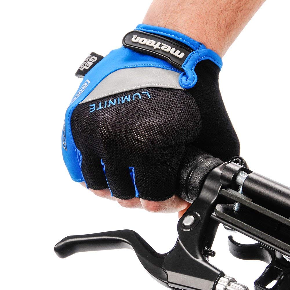 Meteor Guantes Bicicleta MTB BMX Sin Dedos para Niños Juventud Mujer Hombre GX