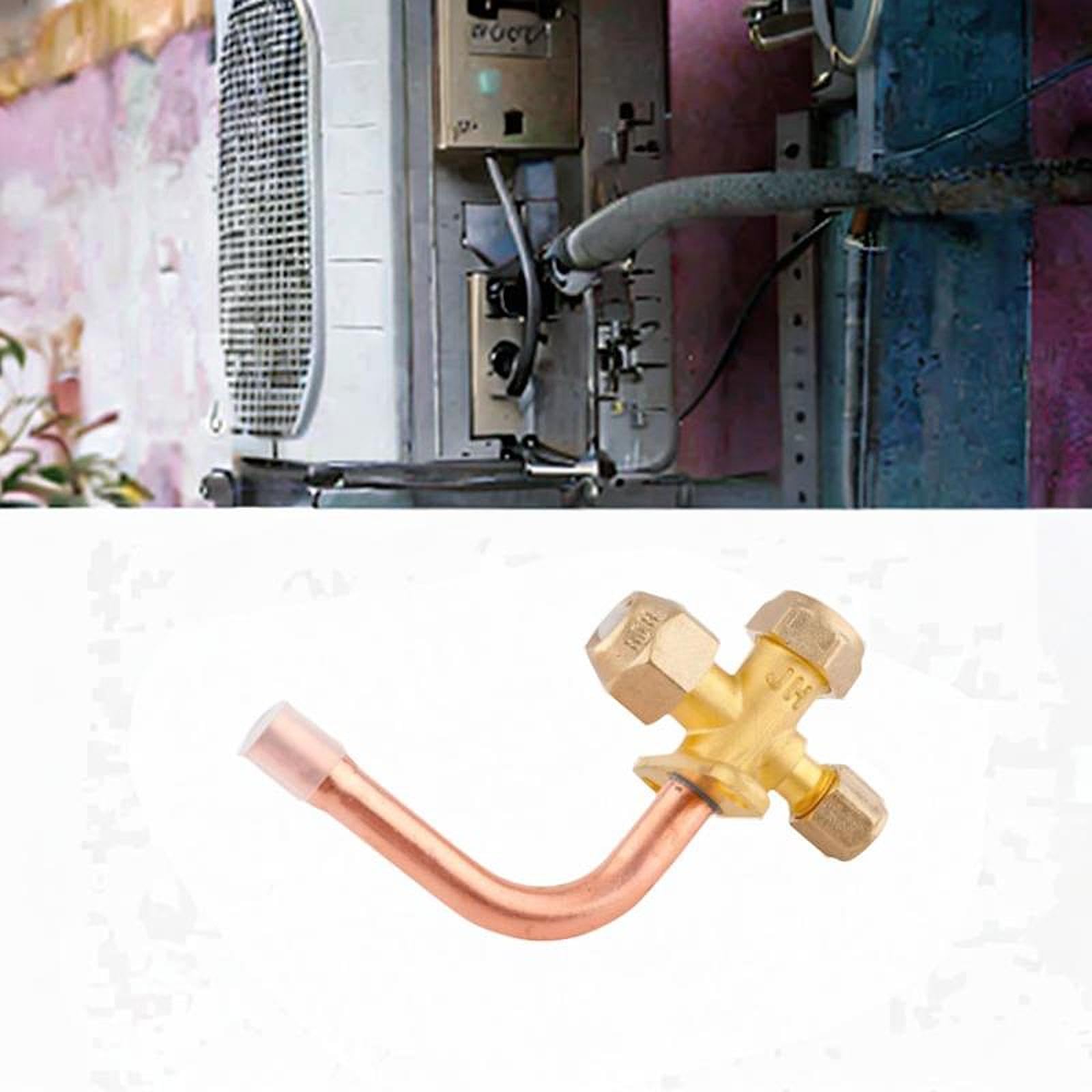 Sharplace Vanne d'arrêt de climatiseur, vanne d'arrêt, Facile à Installer, Accessoire de réfrigération, pièce de Rechange pour climatiseur, raccord, 16mm