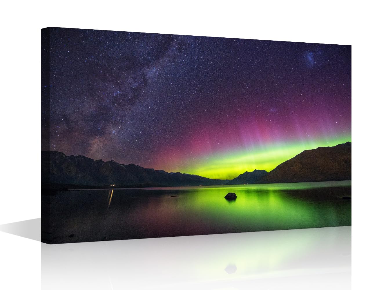 Canvas Wall Art for Living Room Milky Way Modern Home Decor Aurora Australis HD Printed Posters Artwork for Bedroom Office Nature Landscape Wall Art Painting Pictures Ready to Hang