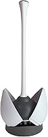 Clorox Toilet Plunger with Hideaway Caddy - Heavy-Duty Flange Cup, Ergonomic Grip, Non-Skid Base for Tough Clogs & Discreet Storage