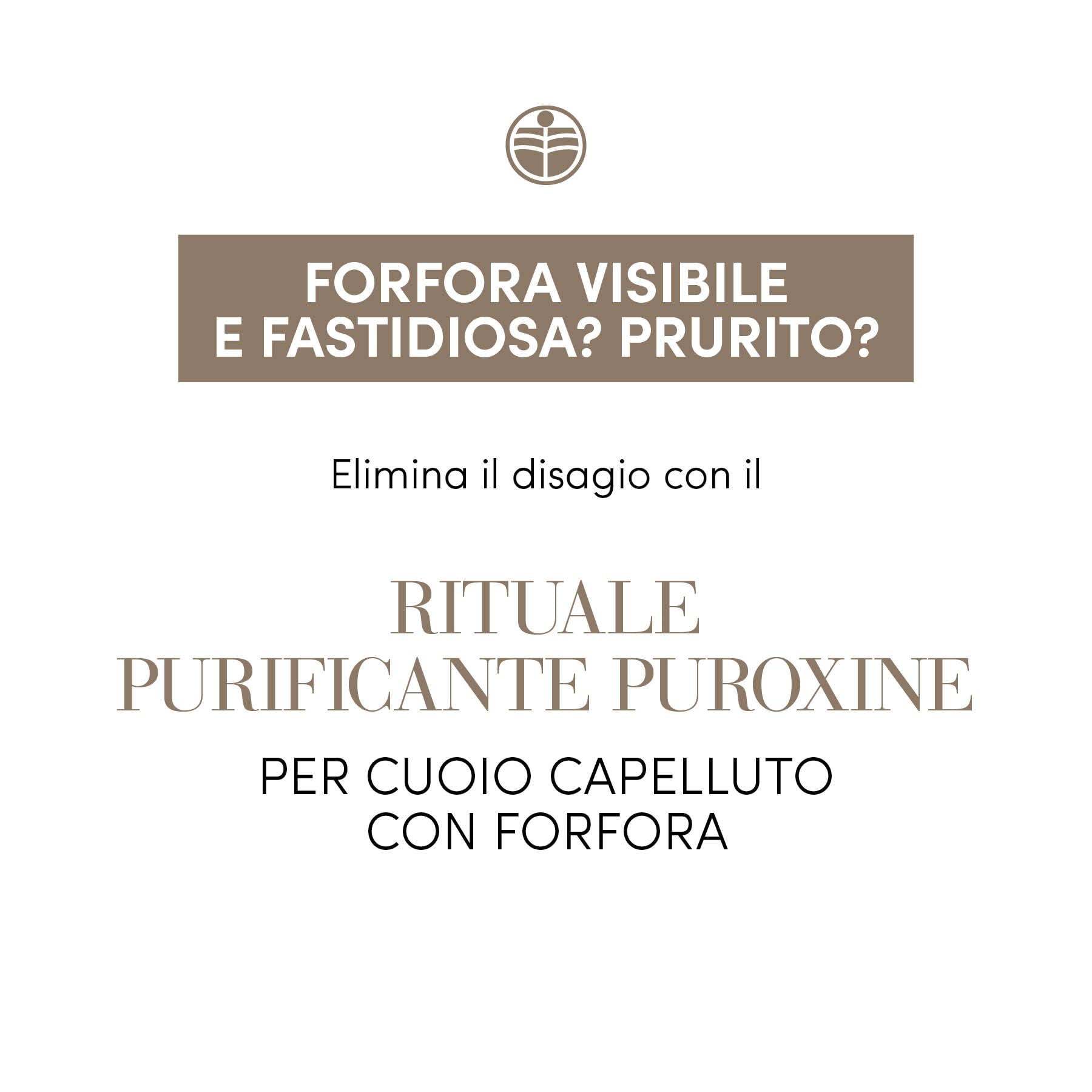Medavita | Puroxine Lozione Antiforfora 12 Fiale x 6 ml, Riduce Prurito e Sebo, Made in Italy
