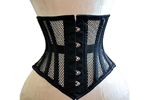 Women's Waist Training Underbust Corset Steel Boned Hourglass Body Shaper