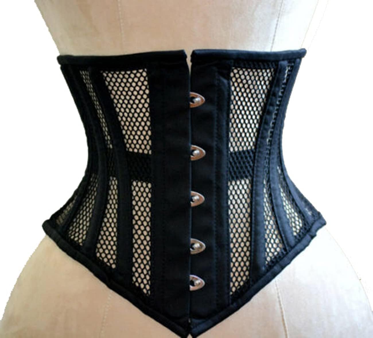 - Women's Waist Training Underbust Corset Steel Boned Hourglass Body Shaper